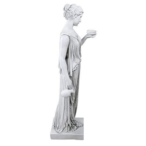 Design Toscano KY71304 Hebe of Youth Garden Statue, Large, Antique Stone