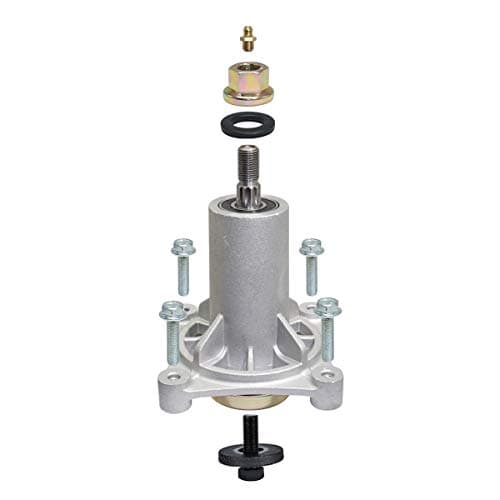2pcs Lawn Mower Spindle Assembly for Dixon 532192870 Husqvarna 532192870 532187292 532187281 539112057 587125401 587820301 AYP 187292 Ariens 21546238 with 4 Tapped Bolts Zerk Grease