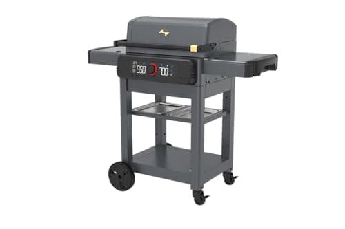 Current® Model G Dual Zone Grill, Slate – Smart, Electric Grill, Apartment-Friendly - 24653014DG