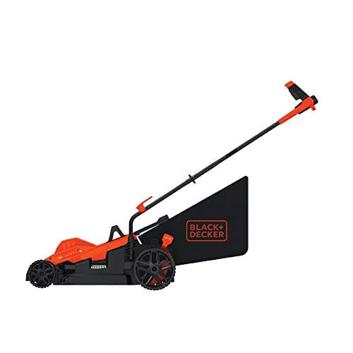 BLACK+DECKER Electric Lawn Mower with Bike Handle, 15-Inch, 10-Amp, Corded (BEMW472BH)