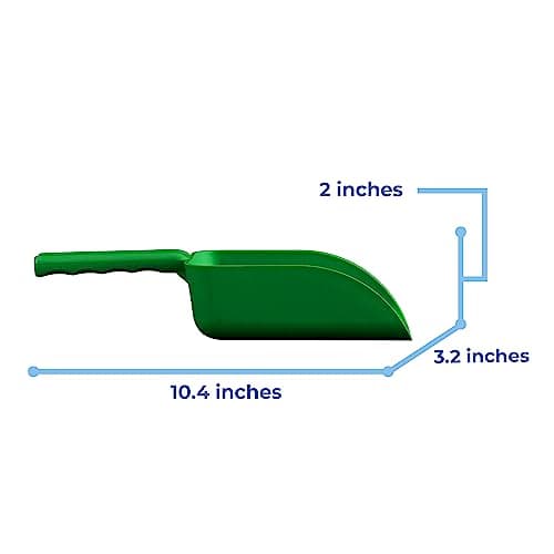 Vikan Remco 63002 Color-Coded Plastic Hand Scoop - BPA-Free Food-Safe Kitchen Utensils, Restaurant and Food Service Supplies, 16 oz, Green