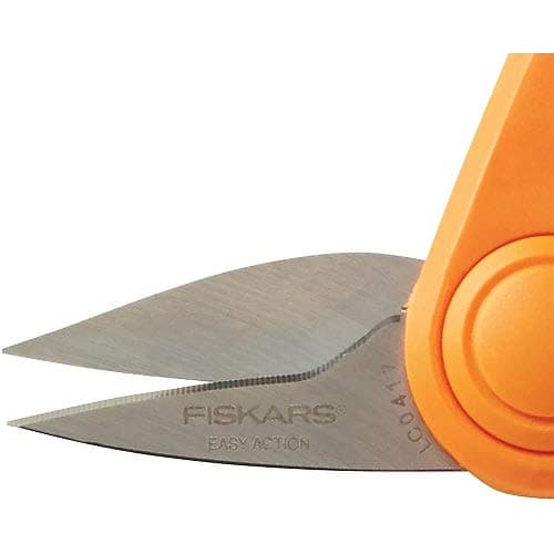Fiskars Easy Action Tabletop Rag Quilt Snip, Gray Orange, 8" (190600)