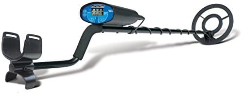 Bounty Hunter Quick Silver Metal Detector for Adults and Kids with Free Pinpointer – Lightweight Design, Target ID, and Discrimination for Coins, Relics, and Jewelry Detection