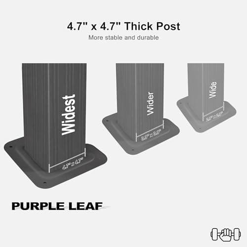 PURPLE LEAF 12' X 20' Permanent Hardtop Gazebo Aluminum Gazebo with Galvanized Steel Double Roof for Patio Lawn and Garden, Curtains and Netting Included, Grey