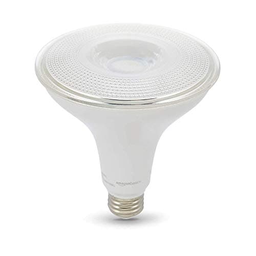 Amazon Basics PAR38 Dusk to Dawn Sensor LED Light Bulb, 120 Watt Equivalent, Energy Efficient 14W, E26 Standard Base, Daylight White 5000K, Non-Dimmable, 10,000 Hour Lifetime , 2-Pack