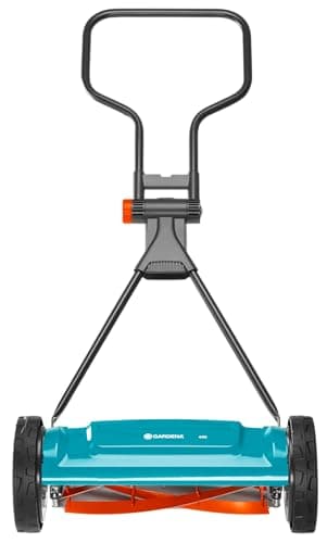 GARDENA (4018) Classic 16" Reel Lawn Mower with 5 Blades. Perfect Cut Every time for meticulous Yards. Eco-Friendly, Made in Europe