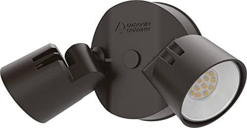 Lithonia Lighting HGX LED 2RH 40K 120 DDB M2 HomeGuard Security Flood Lights 2750 Lumens, 2-Light, No Sensor, Dark Bronze