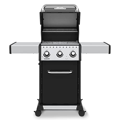 Broil King 874214 Baron 320 Pro, Liquid Propane (LP), Stainless Steel, Black