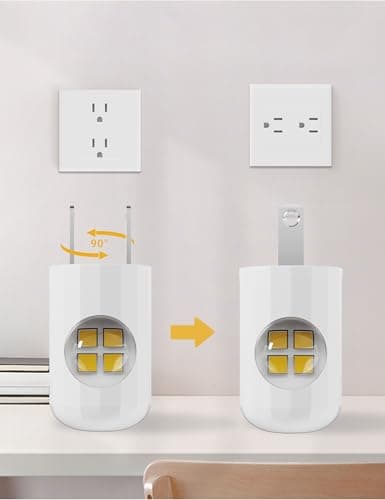 6-Pack LED Night Light Plug-in Wall Outlet Light, Soft White,Dusk to Dawn Nightlight,Ambient Lighting,Nightlight for Bedroom, Bathroom, Nursery, Hallway, Kitchen