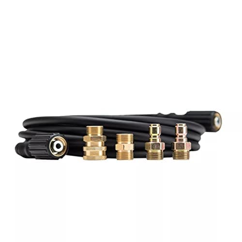 Kärcher 25' High Pressure Replacement/Extension Hose for Pressure Washers - 3600 PSI - Adapters Included - Quick Connect/M22