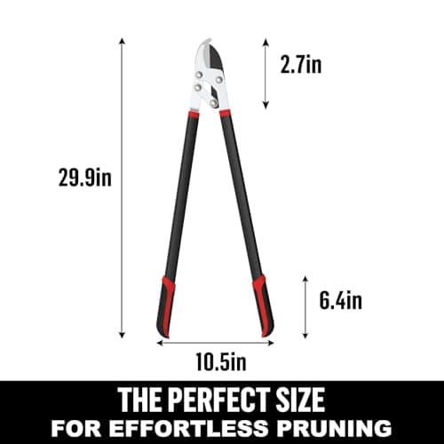 GARTOL Anvil Lopper with Compound Action 30 Inch Heavy Duty Tree Branch Cutter, 2 inch Cutting Capacity Tree Trimmer for Thick Branches Clean Cut Easy, Ergonomically Non-Slip Comfortable Handle