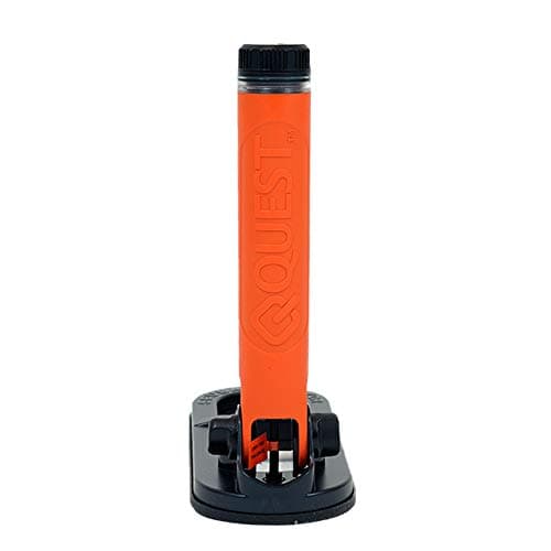 Quest Waterproof Pulse Induction Pinpointer Scuba Tector Pro with LED Indicator, Audio Vibration Alarm, Foldable Convenient to Carry