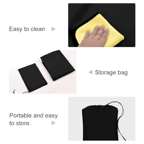 Vailge Patio Heater Covers with Zipper and Storage Bag,Heavy Duty 600D Oxford Waterproof Outdoor Heater Cover Wind-Resistant Dustproof UV-Resistant,Black,89'' Height x 33" Dome x 19" Base