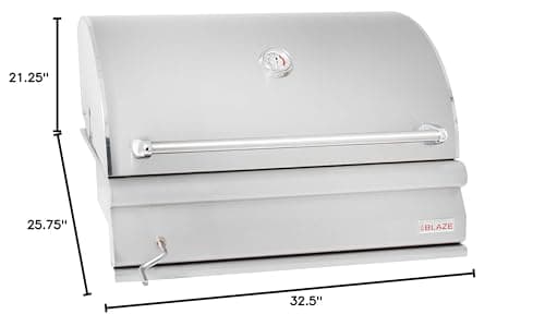 33" Built-In Charcoal Grill
