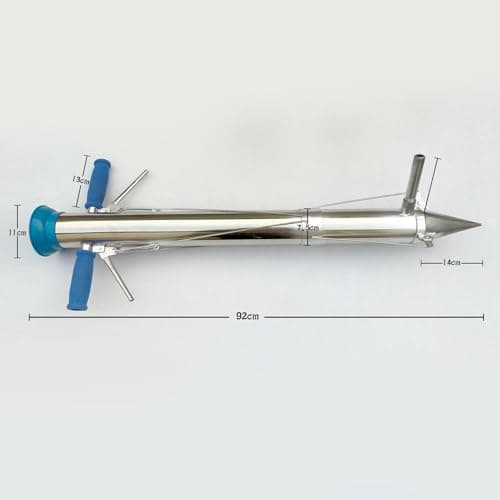 Long Handheld Bulb Planter Sod Plugger Multipurpose Seedling Transplanter, Double Handle
