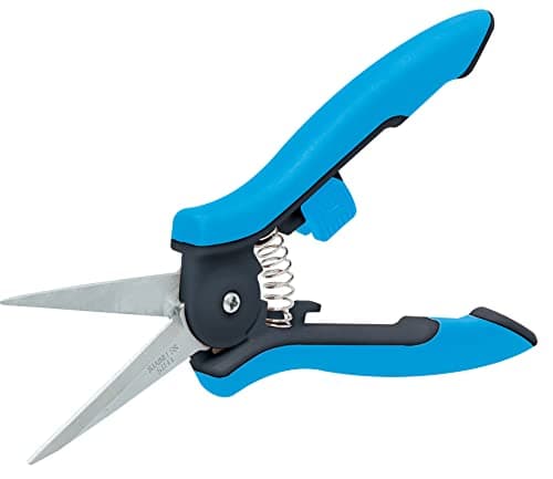 6.5” Gardening Tools Trimmer Pruning Snip, Pruning Scissors with Straight Stainless Steel Precision Blades