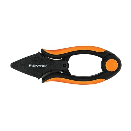 Fiskars Herb Garden Herb Scissors, 5-Inch Garden Shears, Handheld Herb Snips with Sheath and SoftGrip Handle, Dishwasher Safe