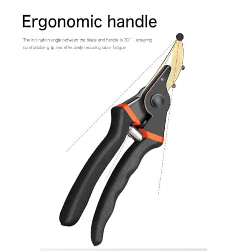 Weiliya Hand Pruners, Garden Clippers.10"" Professional Premium Titanium Bypass Pruning Shears, YUANLINJIANDAO12