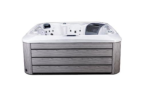 Comfort Hot Tubs - Hot Tub Spa - Seats 5-6 People - 51 Jets – Standard Heavy Duty Flip Cover, Water Fountains, Ozonator, LED Lights, Headrests, and More