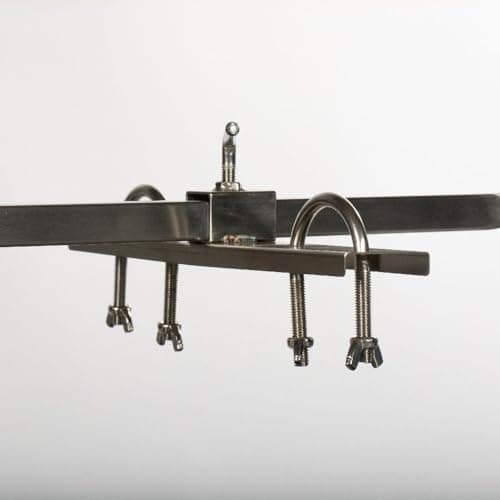 TITAN GREAT OUTDOORS Ash & Ember 13W Stainless Steel Rotisserie Grill, Rated 85 LB for Medium Game, 4 RPM Rotation Speed, Outdoor Grill with Dual Prong Spit Rod, Single Leg Bracket, and Spine Fork