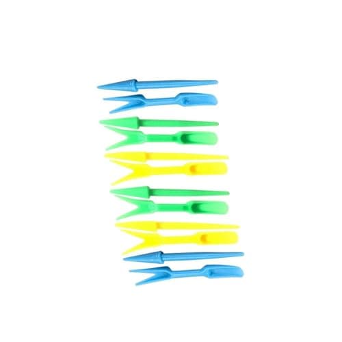 6 Sets Multicolor Planting Seedlings Dibber Widger Garden Tool Plastic Widger Seed Seedlings Dibber Sowing Digging Tool Garden Tool Sets Transplanting Planting Tool