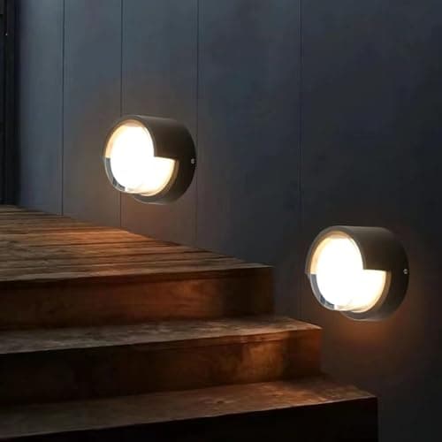 Outdoor Wall Lights 1800 Lumen Porch Light Wall Mount 3000K Modern Exterior Lighting Fixtures Sconces for House Outside 4 Pack(Warm)
