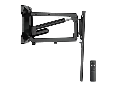 Monoprice Premium Pull-Down Above Fireplace TV Wall Mount Motorized Electric for 37" to 80" TVs up to 77lbs, Max VESA 600x400