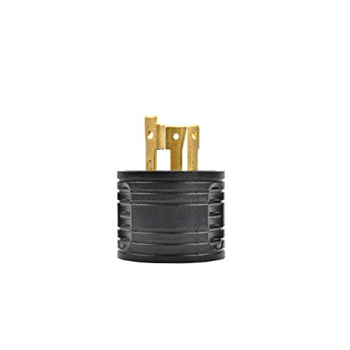 RVGUARD Generator Adapter Plug 3 Prong to RV 30 Amp, NEMA L5-30P to NEMA TT-30R Locking Adapter