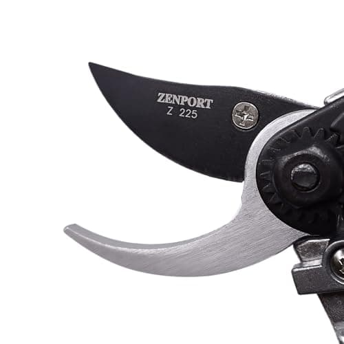 Zenport Z225 Bypass Pruner with Rotating Handle, 1-Inch Cut, 8.5-Inch , Red