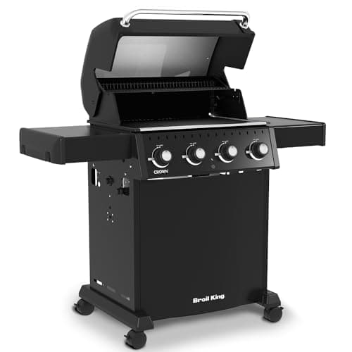 Broil King 865054 Crown 410, Liquid Propane (LP), Black