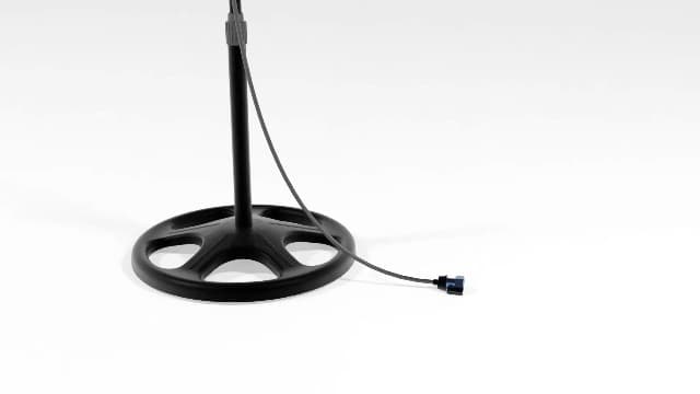 HOLMES 16" Outdoor Misting Stand Fan, Hose Connection, 3 Speeds, 3 Micro-Mist Levels, 80° Oscillation, Adjustable Height, 25° Head Tilt, GFCI Plug, Black