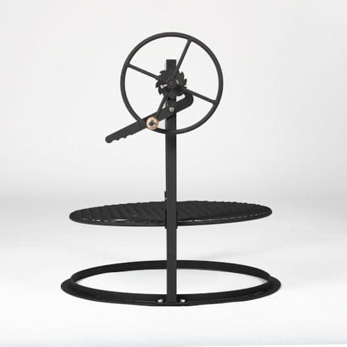 Ash & Ember Santa Maria Style Adjustable Cooking Grate Attachment, Fits 24" Kettle-Style Grills, Open Flame Campfire Cooking Grate, Outdoor Grill Cooking Accessories