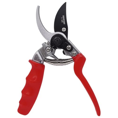 Zenport Z225 Bypass Pruner with Rotating Handle, 1-Inch Cut, 8.5-Inch , Red