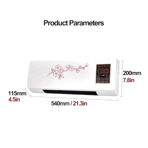 Mini Wall Mounted Air Conditioner Quiet Wall AC Unit For Bedroom 2 In 1 Smart Air Conditioner Cooler And Heater Combo With Remote Control, Portable Air Conditioner For Bedroom, Garage, Nursery