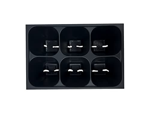 Seed Starter Trays, 144 Cells (24 Trays - 6 Cells Per Tray) + Plant Stakes