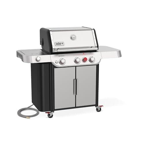 Weber Genesis S-335 Natural Gas Grill, Stainless Steel