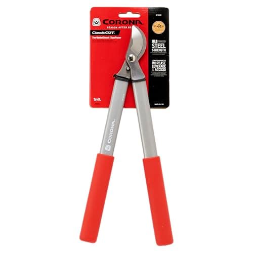Corona BP 3225D Forged Steel ClassicCUT Bypass Hand Pruner - 3/4 inch Cut Capacity Stem and Branch Garden Shears, Red
