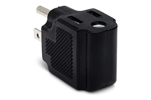 Hosa PWA-486 NEMA 5-15R to NEMA 5-15P Right Angle Power Adaptor,Black