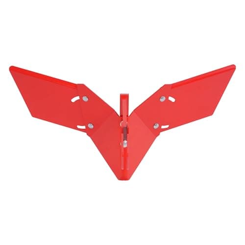 Hiller Furrower Kit for Rear Tine Tiller W/Adjustable Wing Fit for Land Reclamation 3 Kinds Connection Red Steel Replacement for 15683 Hiller-Furrower