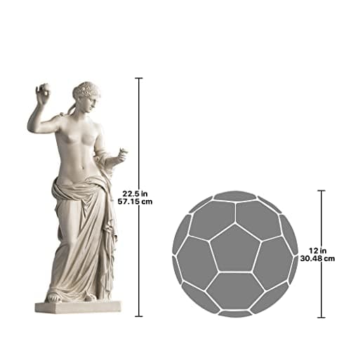 Design Toscano Venus of Arles Greek Woman Indoor/Outdoor Statue Figurine, Gallery, Antique Stone