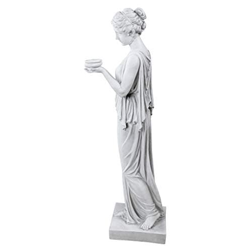 Design Toscano KY71304 Hebe of Youth Garden Statue, Large, Antique Stone