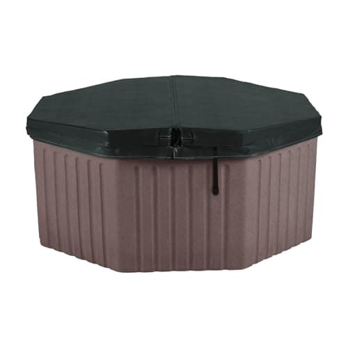 AquaLife Invi 5-Person Hot Tub – 20-Jet Plug-and-Play Spa with LED Lights, Includes Insulated Cover & GFCI Cord for Easy Setup