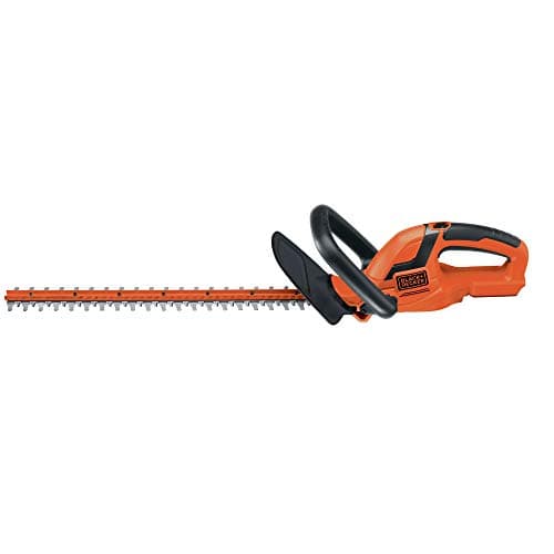 BLACK+DECKER 20V MAX Cordless Hedge Trimmer, 22 Inch Steel Blade, Reduced Vibration, Battery and Charger Included (LHT2220)