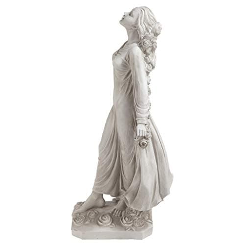Design Toscano KY47018 Flora Divine Patroness of Gardens Roman Statue, 14 Inches Wide, 14 Inches Deep, 31 Inches High, Antique Stone Finish