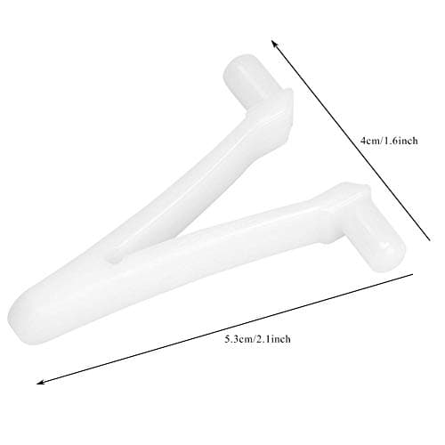 ATIE Butterfly Pool Clips - 6 Pack Attachment Clips for Swimming Pool Brush, Skimmer, Vacuum, Mini Jet Vacuum, Telescopic Pole