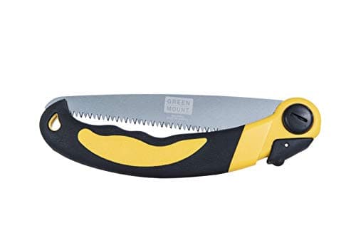 GREEN MOUNT Folding Hand Pruning Saws 9 inch for Tree Branch Cutter, Camping Saw Cutting Wood