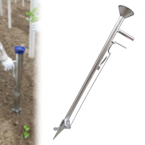 Sowing Seed Sower Dispenser, Transplanting Tool, Handheld, Multipurpose Seed Dibber Bulb Planter for Spinach Lawn Vegetable