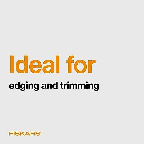 Fiskars Grass Shears, Long Handle, 36" Handle Lawn Shears for Trimming Grass while Standing, Lawn Cutter with 360-Degree Swivel Blade