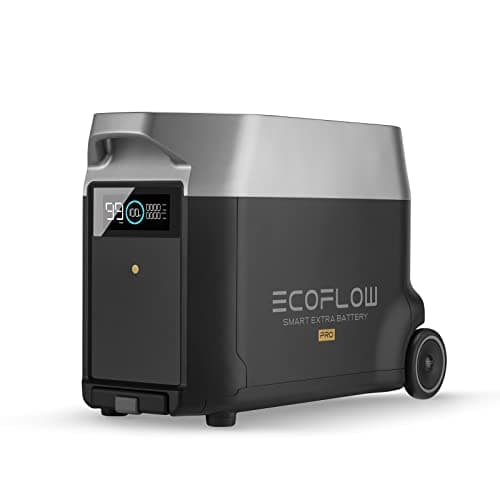 EF ECOFLOW Delta Pro Extra Battery 3600Wh, 2.7H to Full Charge, Battery Backup for Home Use, Blackout, Camping, RV