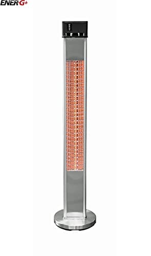 EnerG+ Infrared Electric Outdoor Heater Freestanding with Remote,Silver